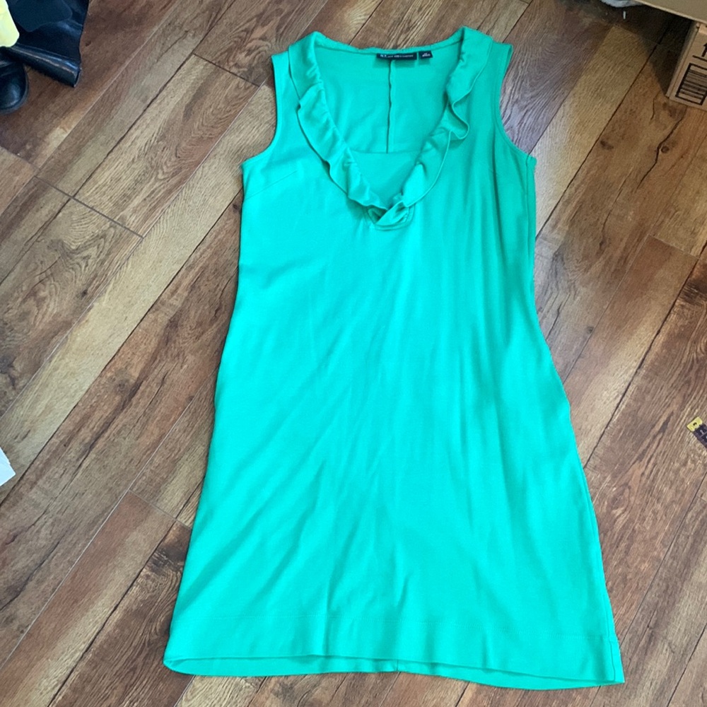 New York & Company Green XS Dress